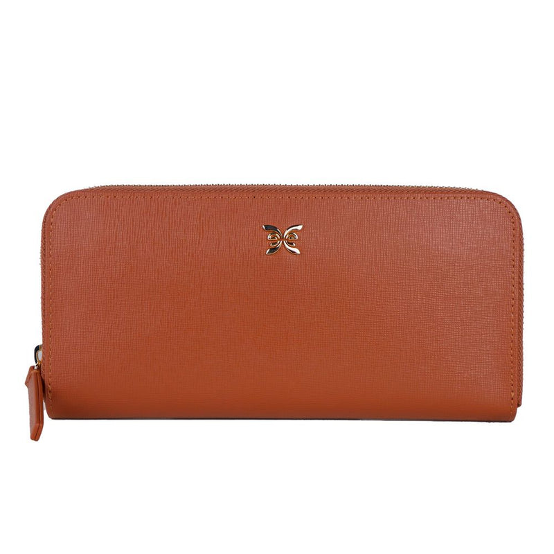 Elegant Leather Zippered Wallet Ungaro