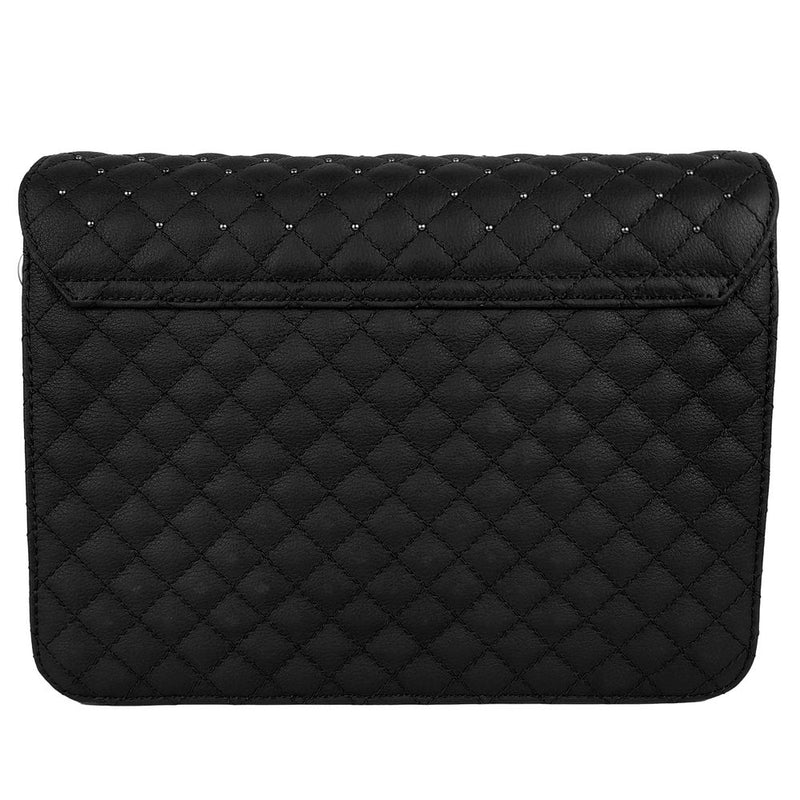 Elegant Quilted Calfskin Shoulder Bag Baldinini Trend