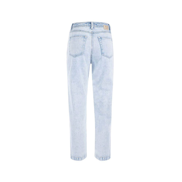 Light Blue Cotton Women Jeans Yes Zee