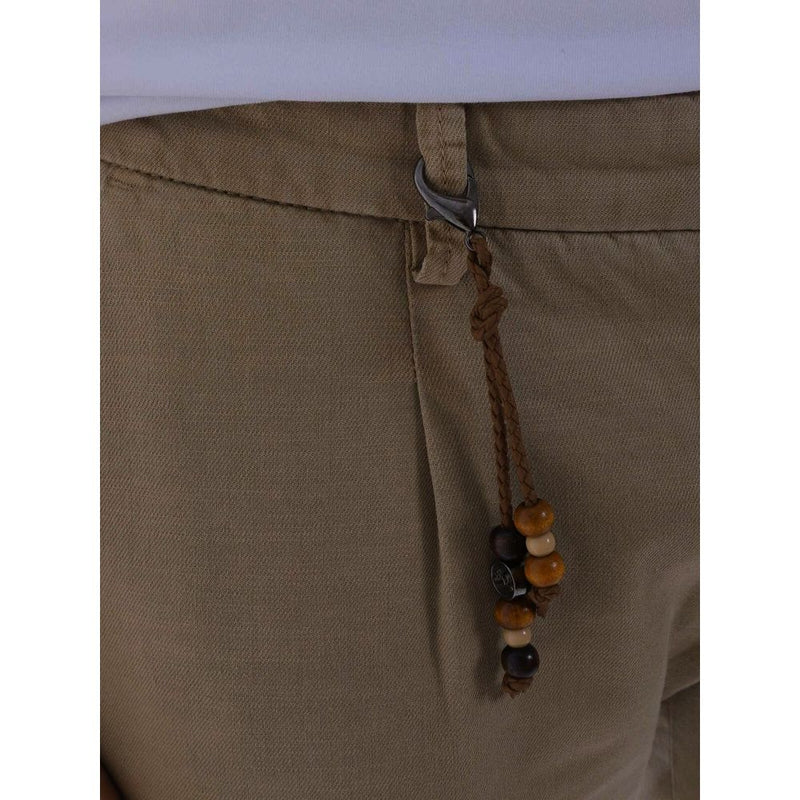 Chic Cotton Chinos with Decorative Cord Yes Zee