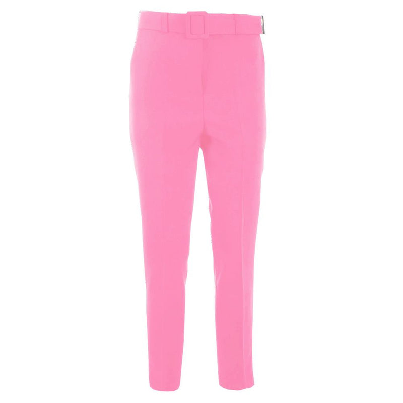 Pink Polyester Women Trouser Yes Zee