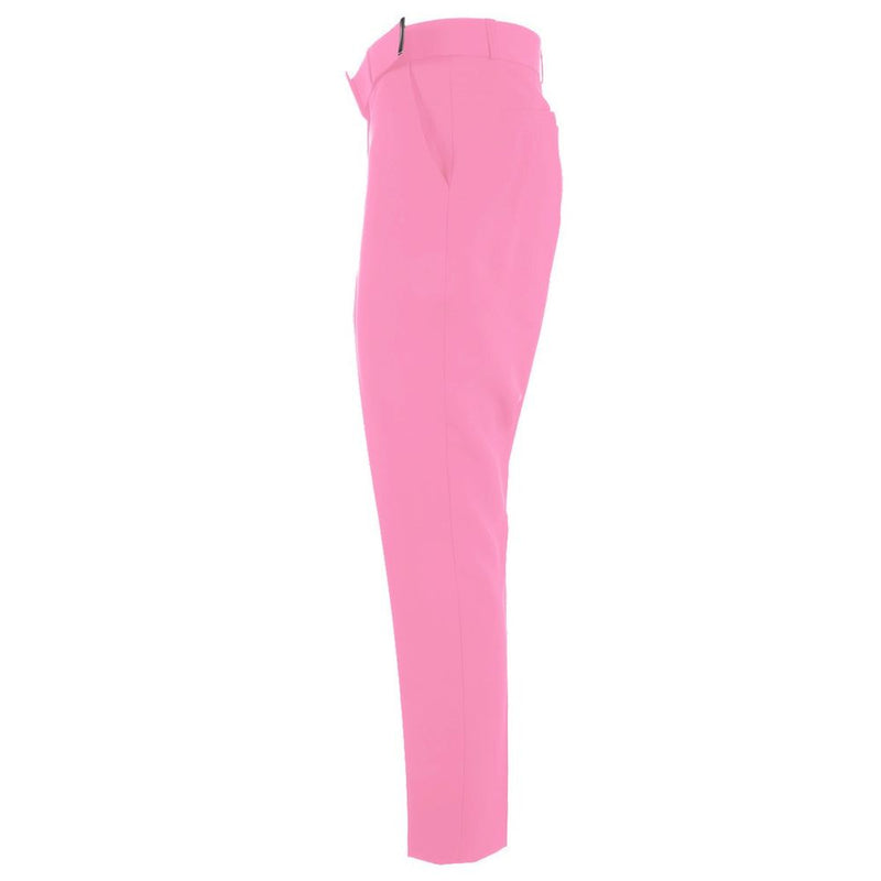 Pink Polyester Women Trouser Yes Zee