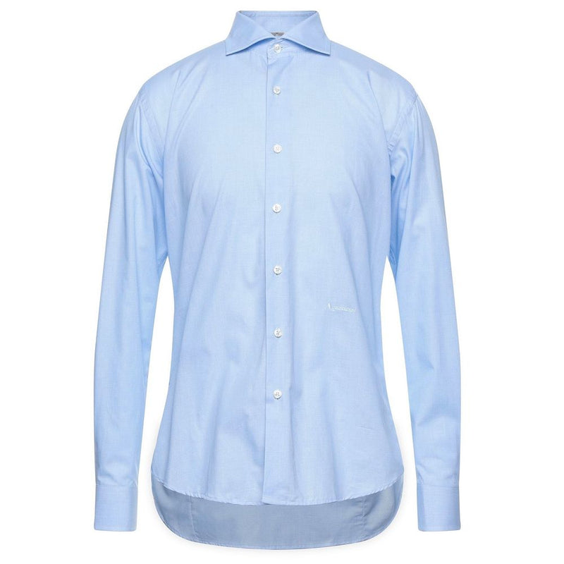 Chic Light Blue Oxford Cotton Shirt Aquascutum