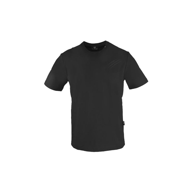 Sleek Cotton Tee with Signature Scratch Logo Plein Sport