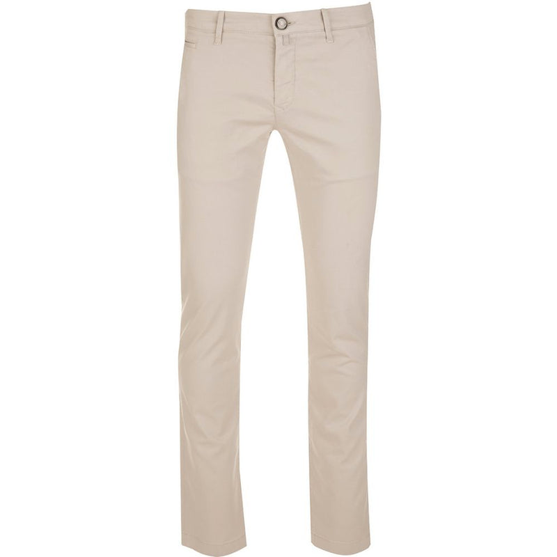 Beige Cotton Chino Trousers – Slim Fit Elegance Jacob Cohen