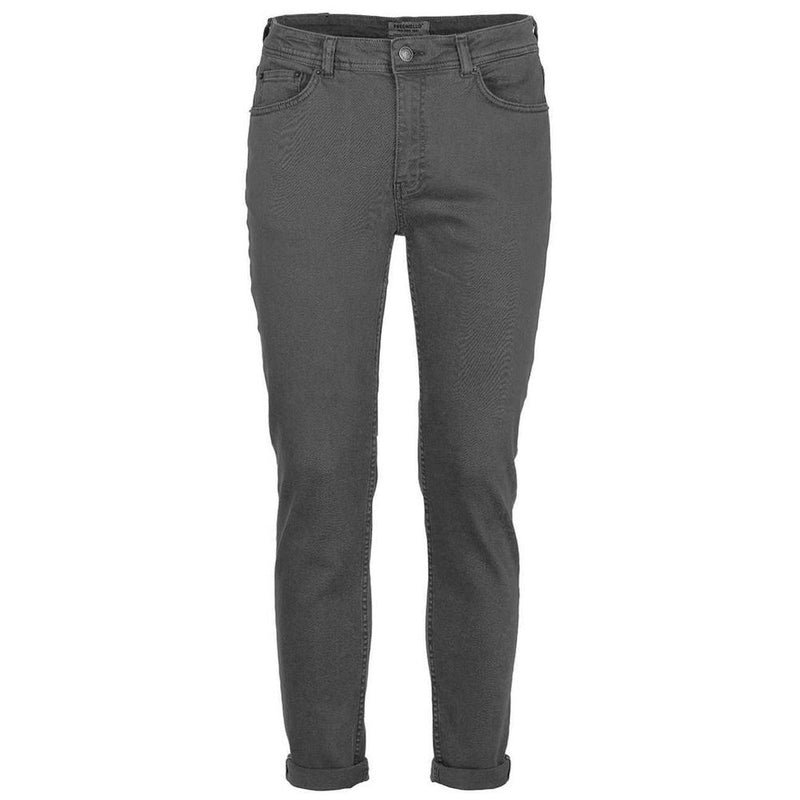 Chic Gray Cotton Denim Pants Fred Mello