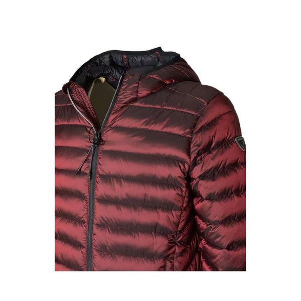 Elegant Pink Padded Jacket with Hood Fred Mello