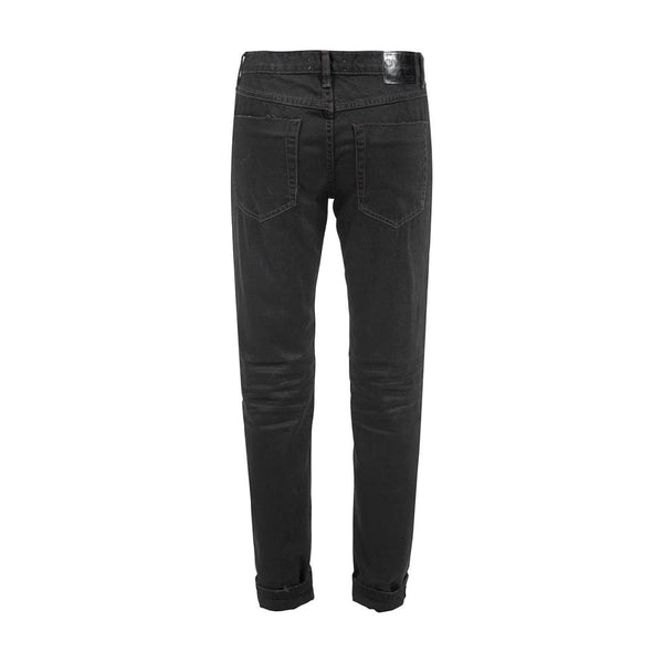 Chic Black Distressed Patched Jeans One Teaspoon