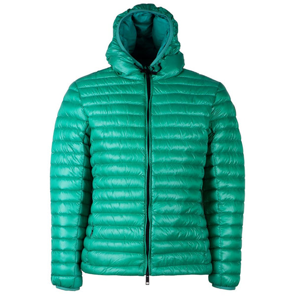 Chic Green Nylon Down Jacket Centogrammi