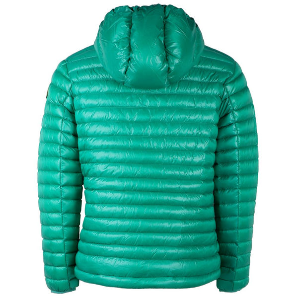 Chic Green Nylon Down Jacket Centogrammi