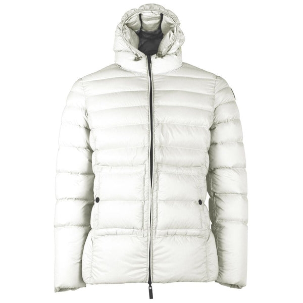 Reversible White Nylon Hooded Jacket Centogrammi