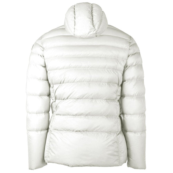 Reversible White Nylon Hooded Jacket Centogrammi