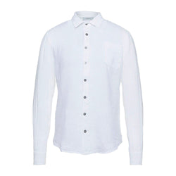 Elegant White Linen Shirt for Men Alpha Studio