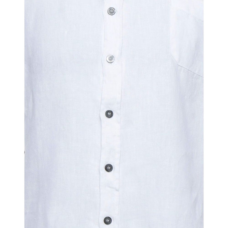 Elegant White Linen Shirt for Men Alpha Studio