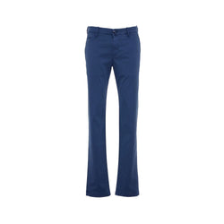 Elegant Slim Fit Chino Trousers in Blue Jacob Cohen