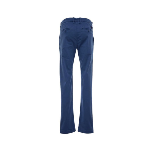 Elegant Slim Fit Chino Trousers in Blue Jacob Cohen