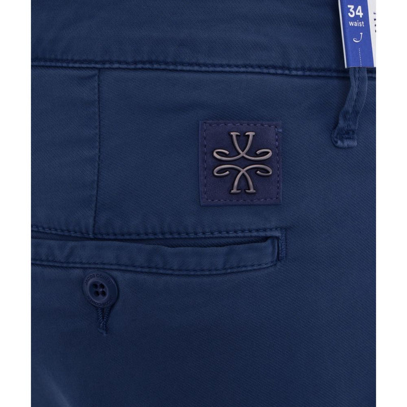 Elegant Slim Fit Chino Trousers in Blue Jacob Cohen