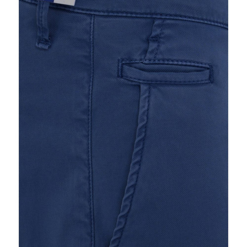 Elegant Slim Fit Chino Trousers in Blue Jacob Cohen