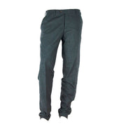 Elegantly Tailored Gray Winter Trousers Made in Italy