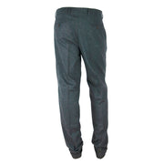 Elegantly Tailored Gray Winter Trousers Made in Italy