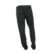 Elegant Summer Black Cotton Trousers Made in Italy