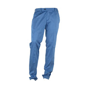 Elegant Light Blue Italian Summer Trousers Made in Italy