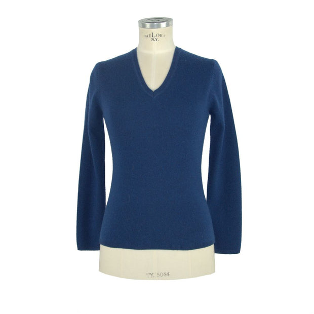 Blue Cashmere Women Sweater Emilio Romanelli