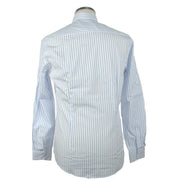 Elegant Light Blue Italian Cotton Shirt Made in Italy