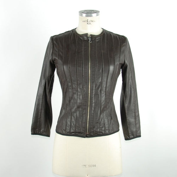 Sleek Black Leather Jacket for Elegant Evenings Emilio Romanelli