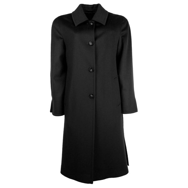 Elegant Virgin Wool Four-Button Coat Made in Italy