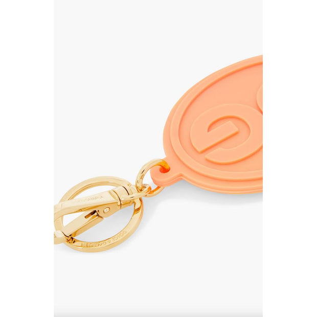 Elegant Orange Keychain with Gold Hardware Dolce & Gabbana