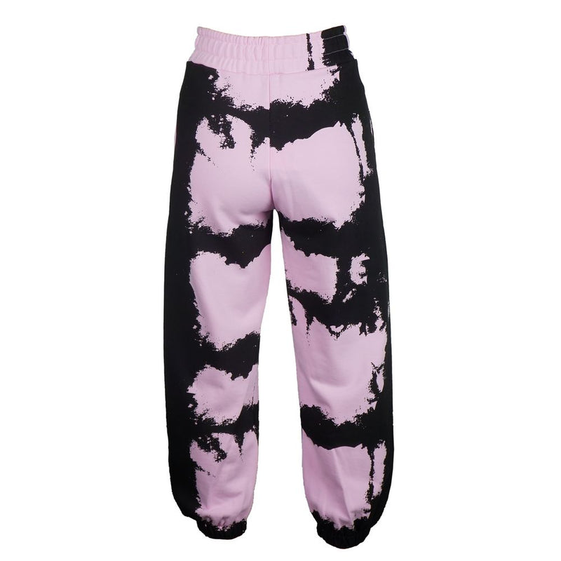 Chic Pink Print Cotton Track Pants Comme Des Fuckdown