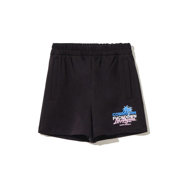 Chic Black Cotton Shorts with Side Pockets Comme Des Fuckdown