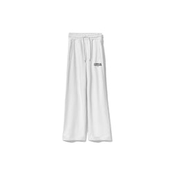 Chic White Logo Sweatpants Comme Des Fuckdown