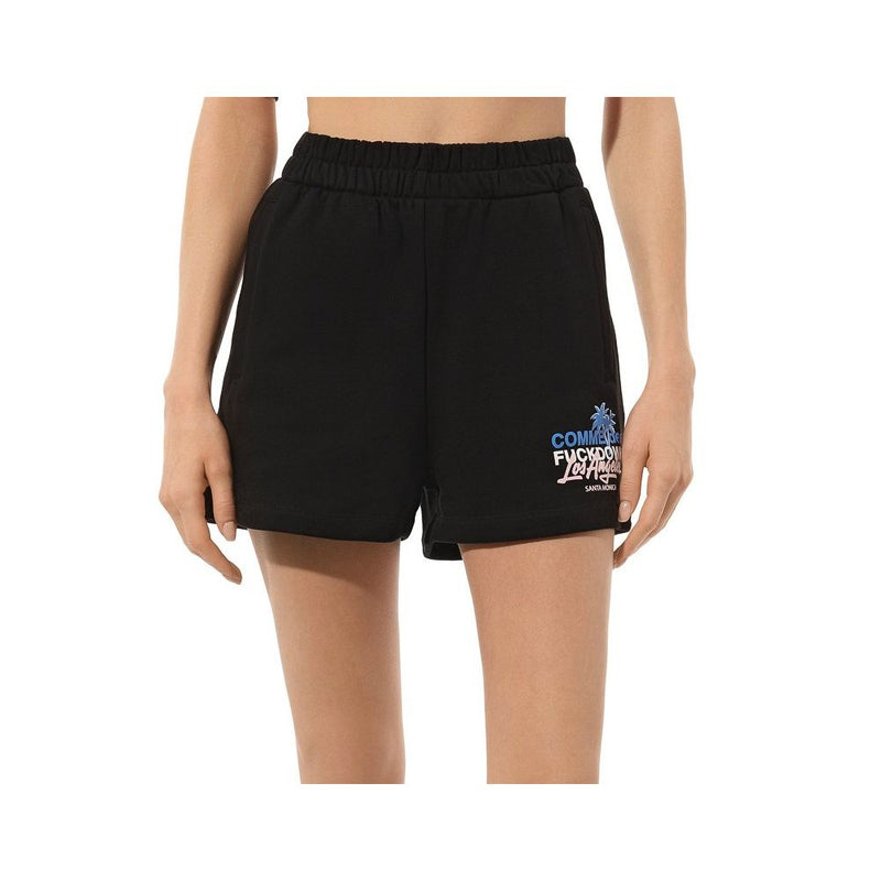 Chic Black Cotton Shorts with Side Pockets Comme Des Fuckdown