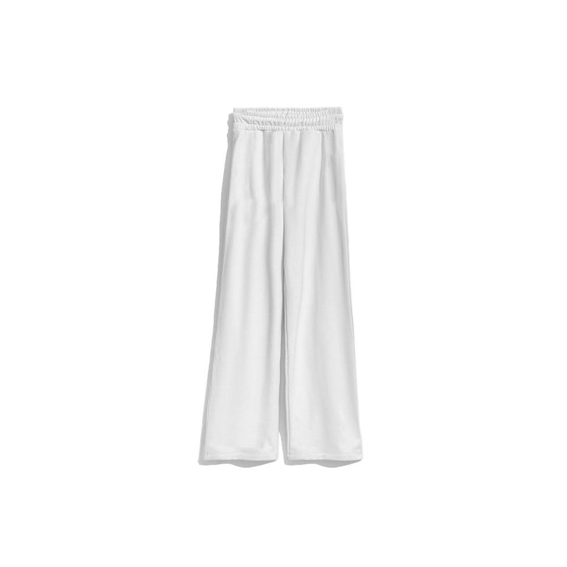 Chic White Logo Sweatpants Comme Des Fuckdown