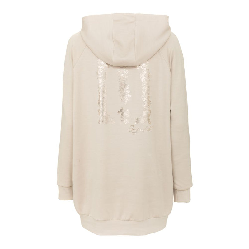 Beige Polyester Women Sweater Imperfect