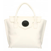 Elegant White Handbag With Magnetic Closure Plein Sport