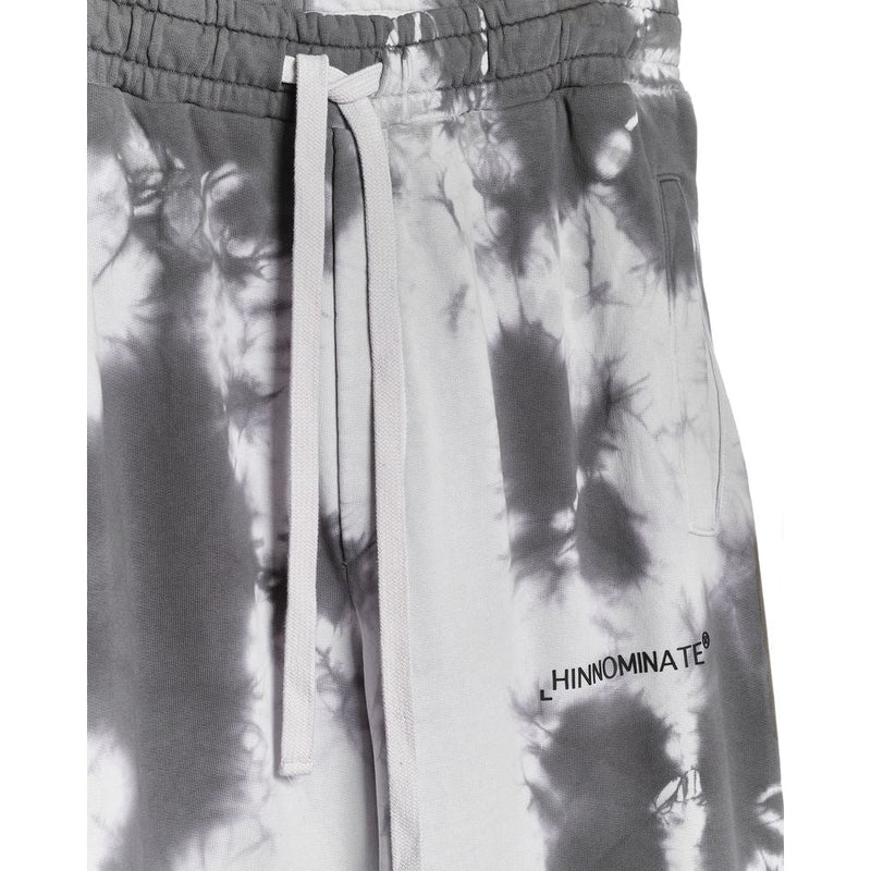 Chic Stone Print Stretch Cotton Trousers Hinnominate