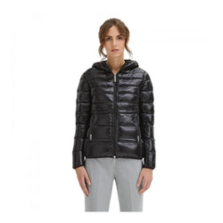 Black Nylon Women Jacket Centogrammi