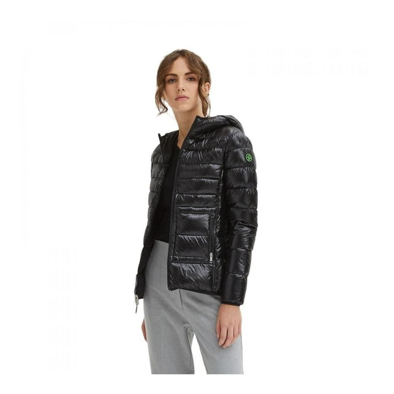 Black Nylon Women Jacket Centogrammi