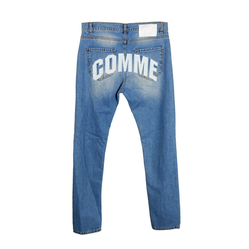 Blue Cotton Men Jeans Comme Des Fuckdown