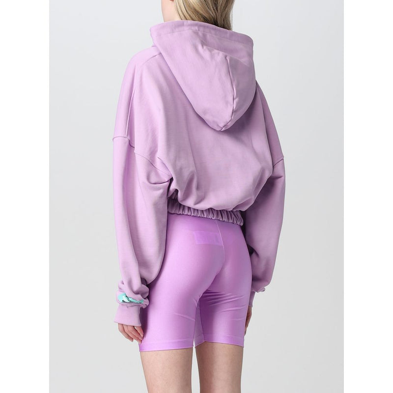 "Purple Cotton Women Sweater With Zip Closure" Pharmacy Industry