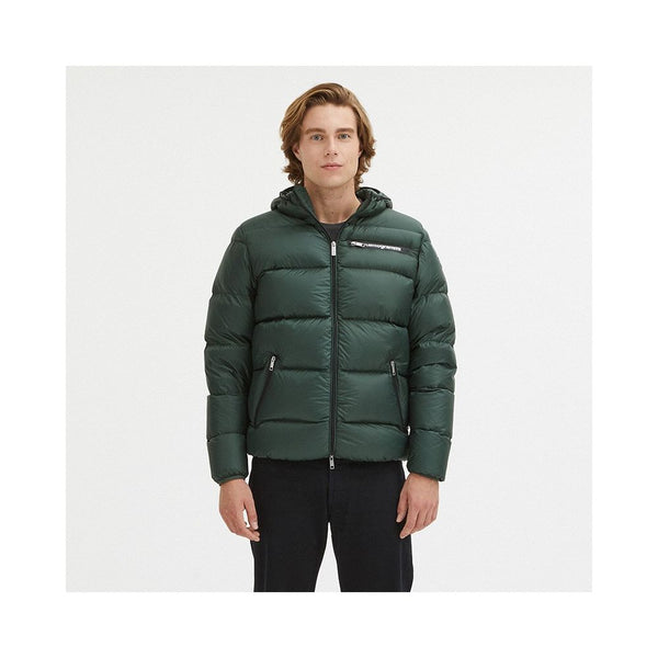 Green Nylon Men Jacket Centogrammi