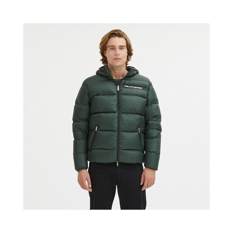 Green Nylon Men Jacket Centogrammi