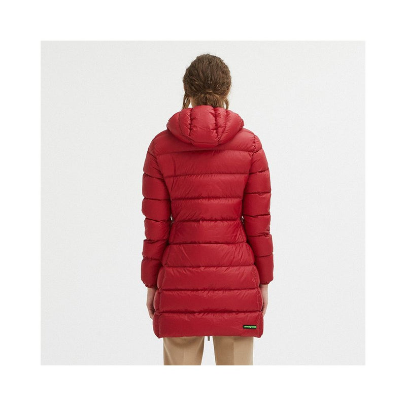 Red Nylon Women Jacket Centogrammi