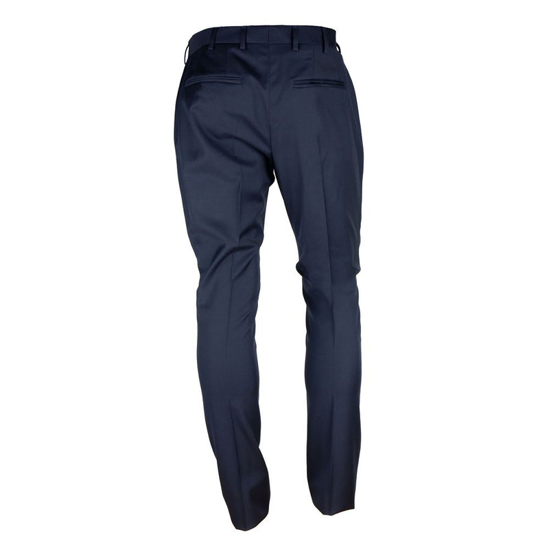 Elegant Milano Wool Blend Men's Trousers Made in Italy