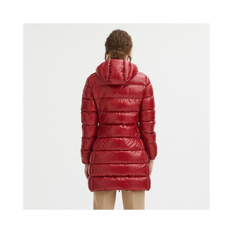 Red Nylon Women Jacket Centogrammi