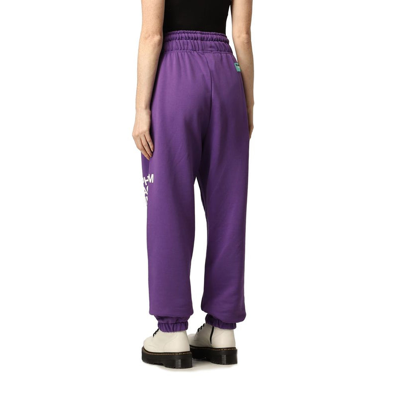 Purple Cotton Women Pant Pharmacy Industry