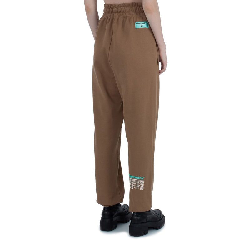 Brown Cotton Women Trouser Pharmacy Industry